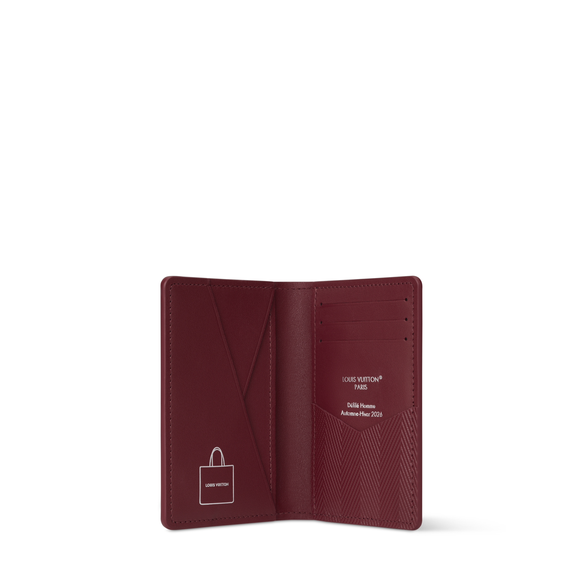 LOUIS VUITTON ハンカチーフ　ワインレッド　メンズ louis-vuitton-pocket-organizer